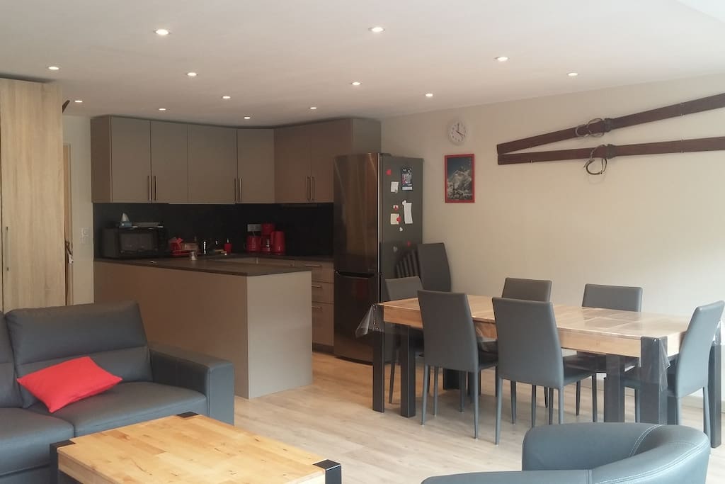 Séjour-salon-cuisine de 40 m2