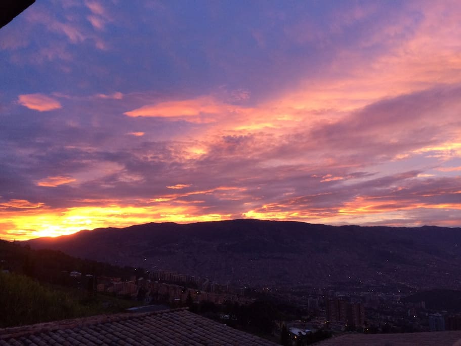 Twilights and sunsets are usually beautiful at the house.