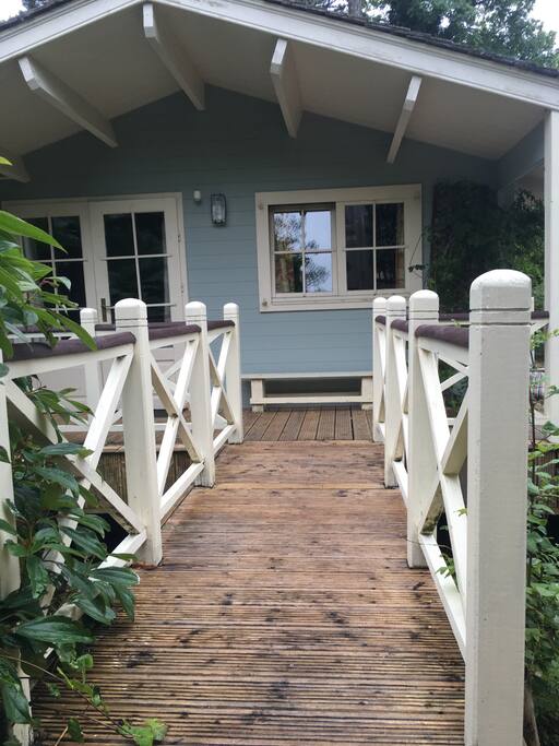 The bridge to your private secluded veranda