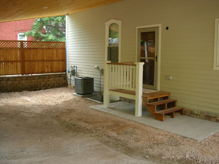 Private back entrance
