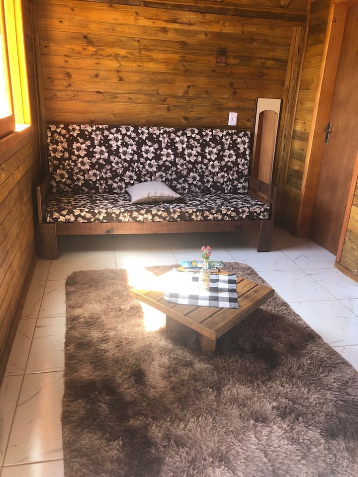 Sala con sofá cama.