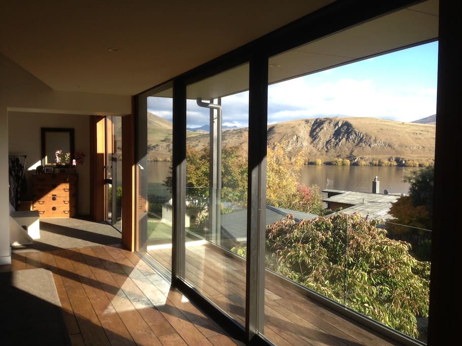 Lake Hayes view though living area