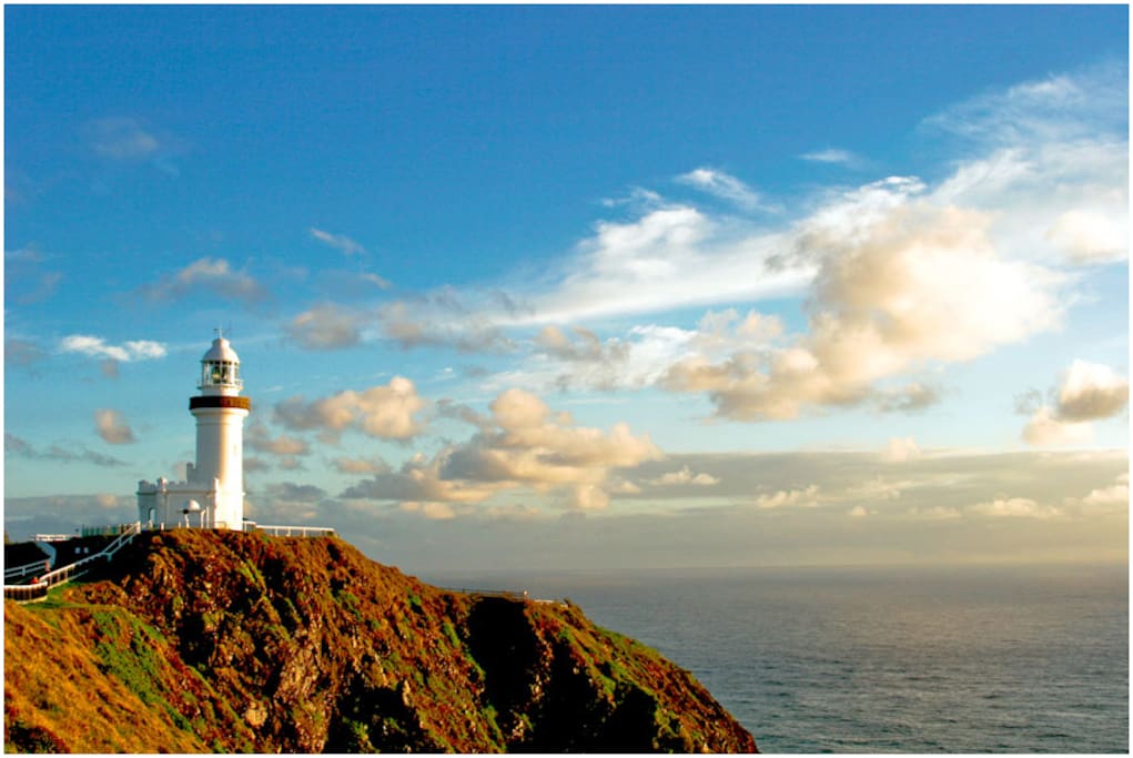 the fabulous Byron Bay lighthouse, the best place for winter whale watching
