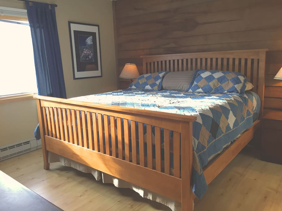 Master bedroom with king bed