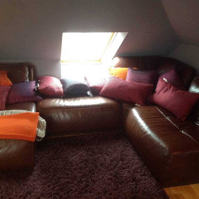Private area to watch TV and relax.