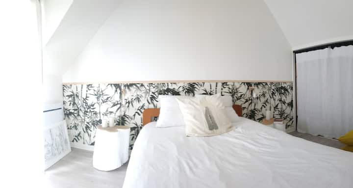 habitación en el jardín