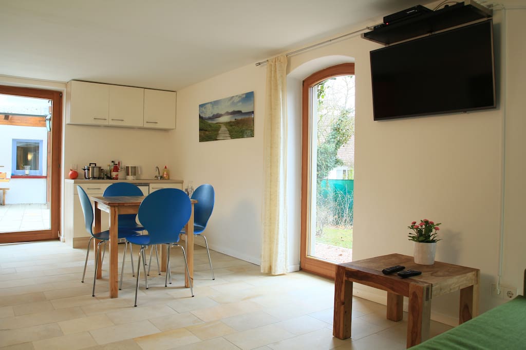 Das Apartment ist 40 qm groß