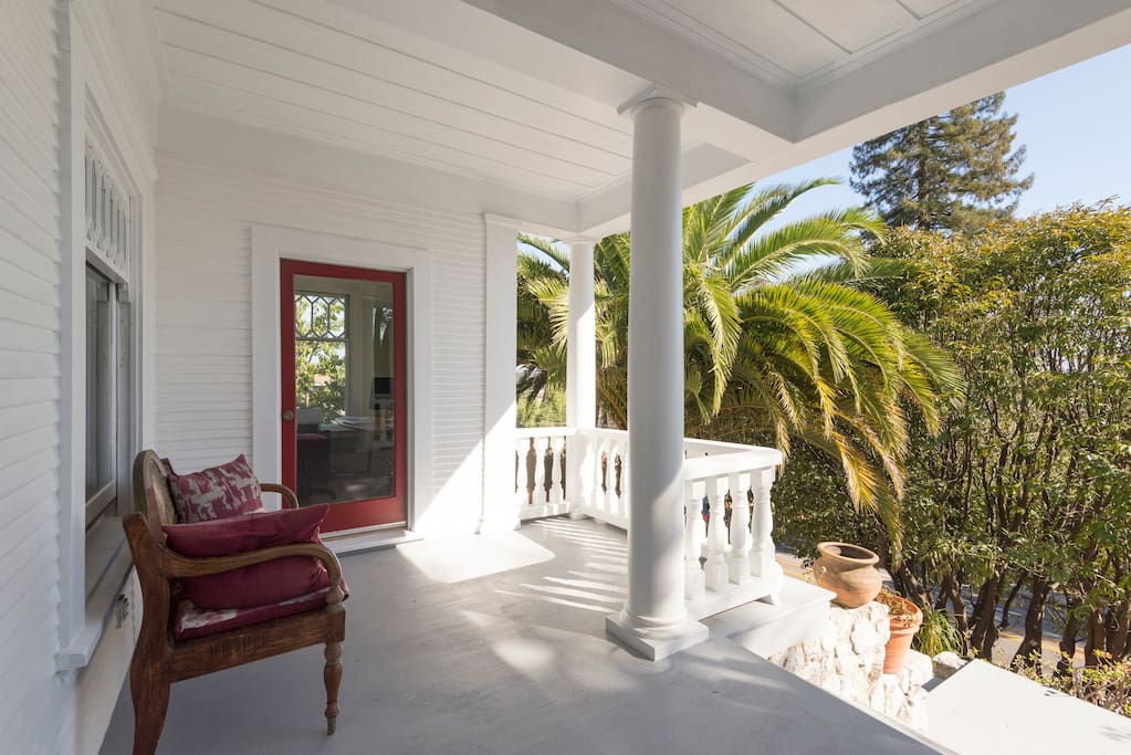 Gracious living. Front porch.