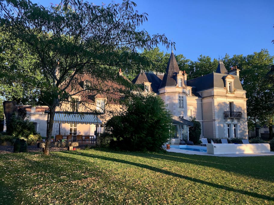 Chateau at dusk