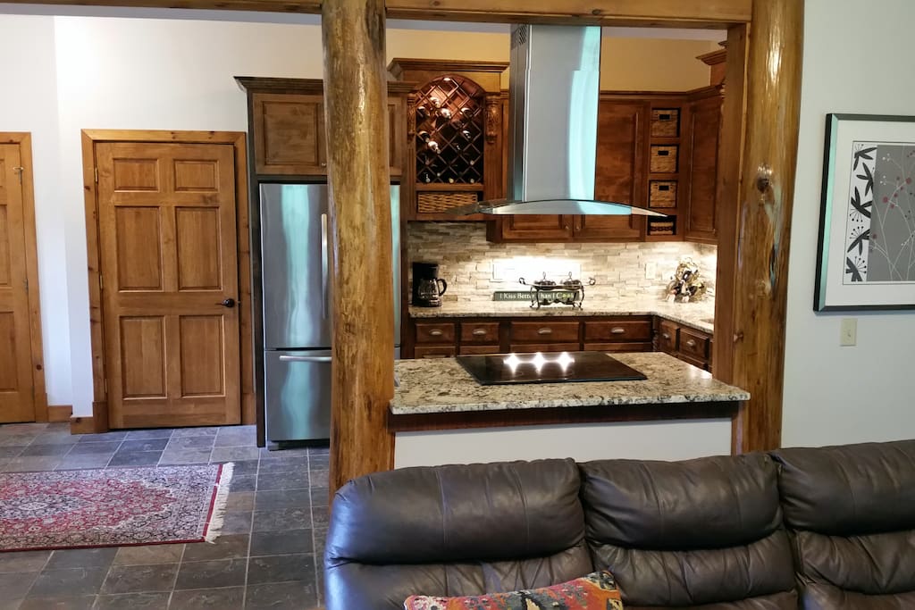 Kitchen viewed from the living room