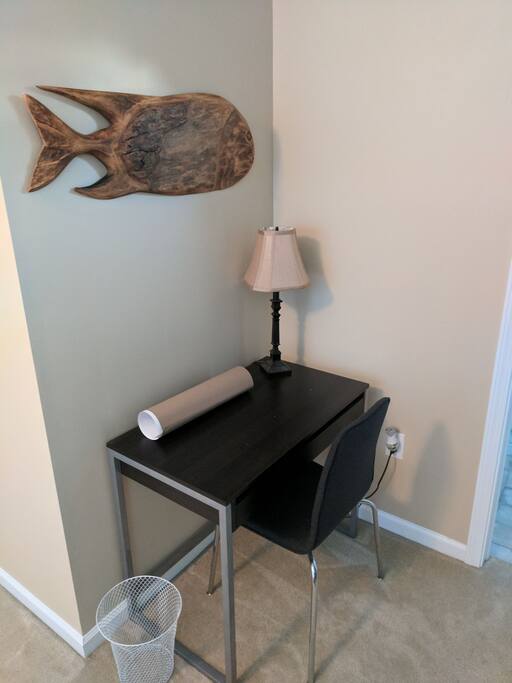 Workspace with easy access to electrical outlets