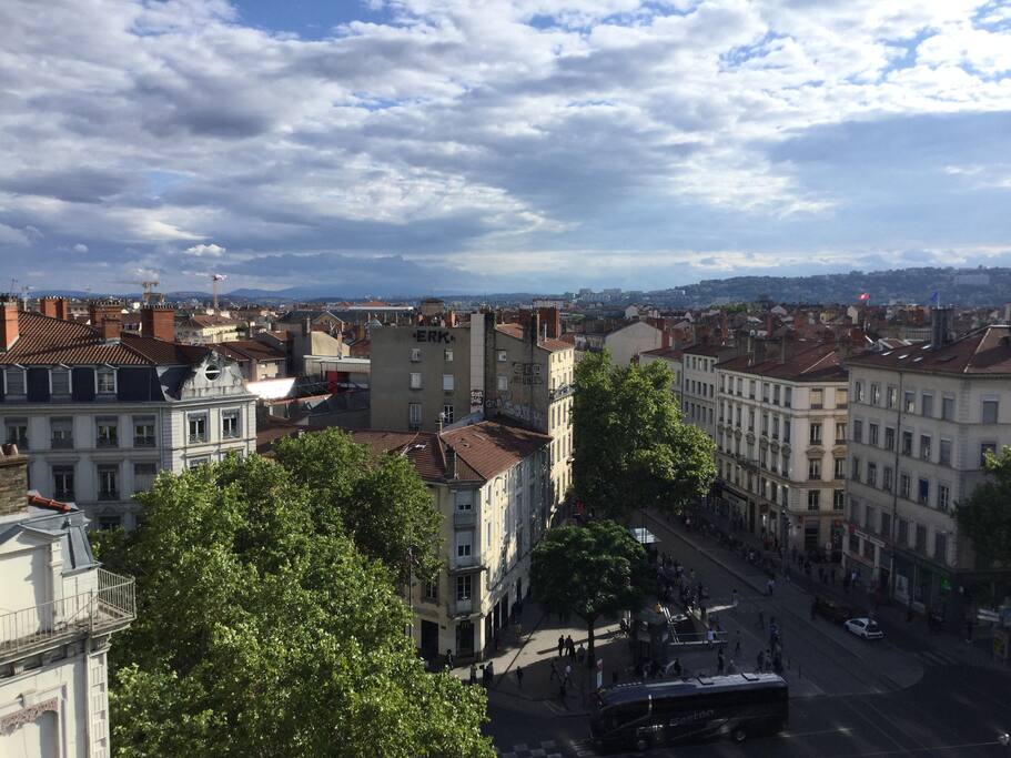 La vue du salon
