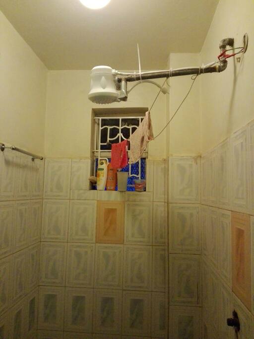 Hot water shower throughout