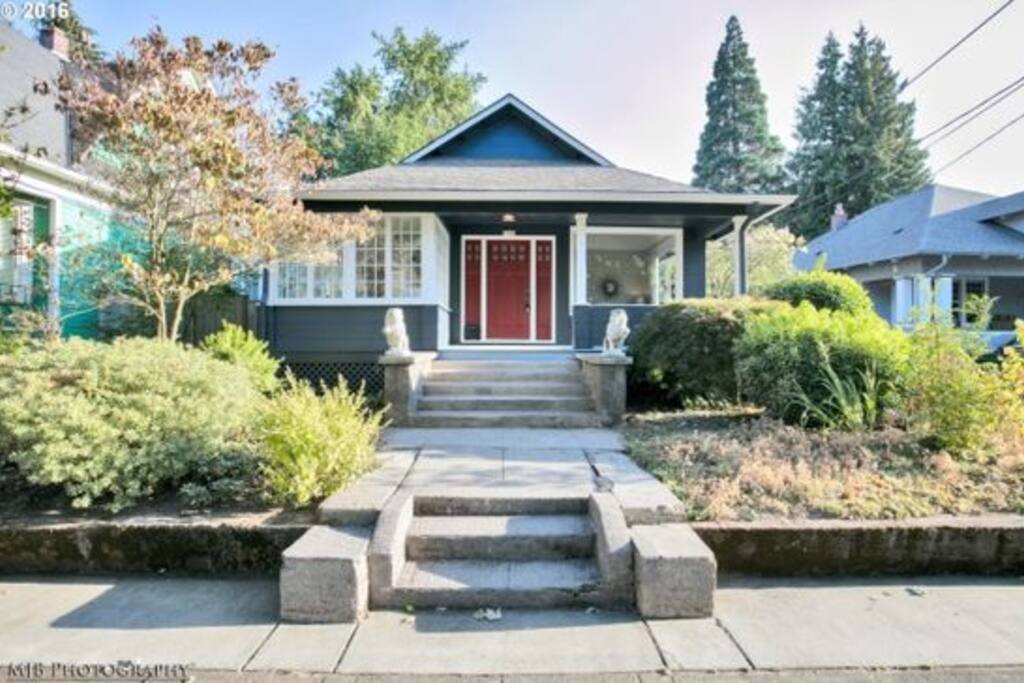 Outside of the house