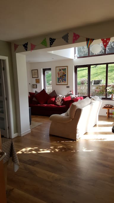 Comfortable lounge and breakfast area to relax in