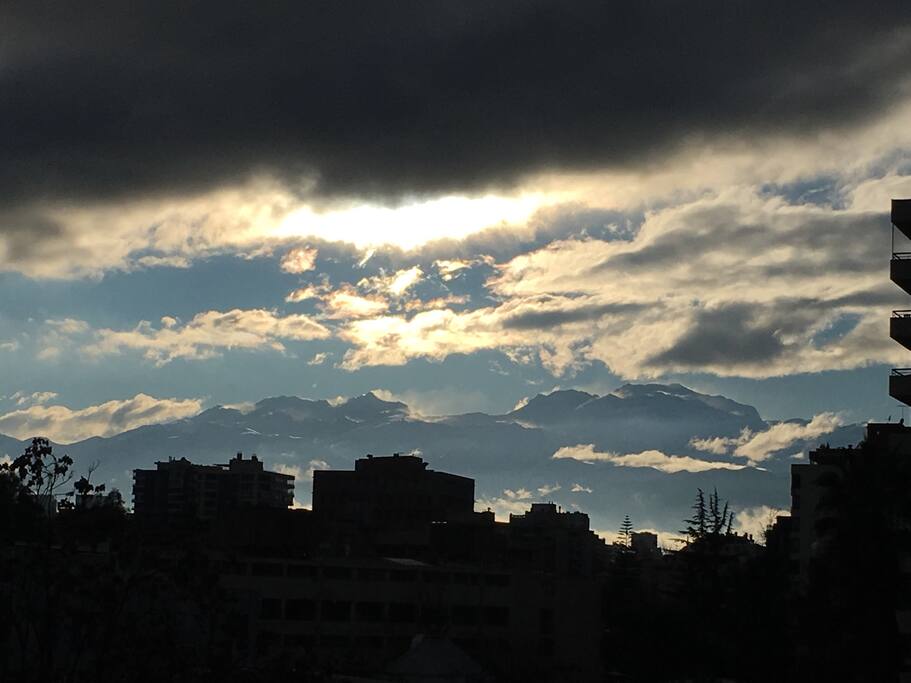 Vista real desde balcón oriente.