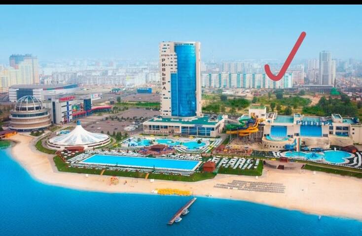 Квартира напротив аквапарка в лучшем районе города