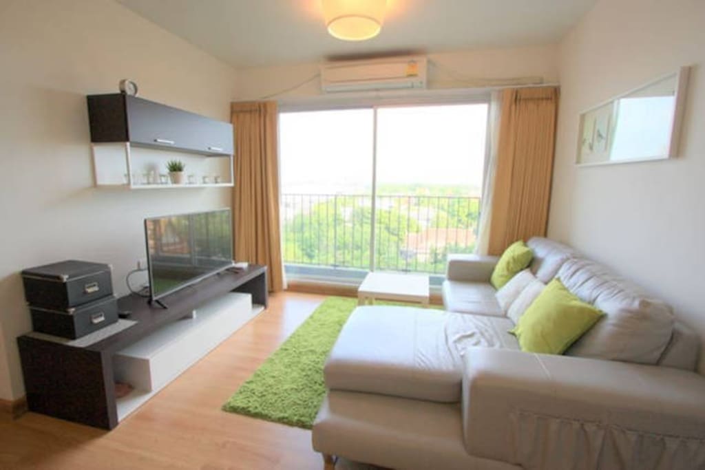 Cozy sofa , TV