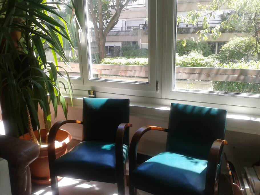 Vue sur jardin intérieur