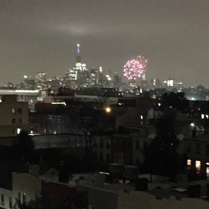 The view at night is great as well. This is from July 4th of this year.