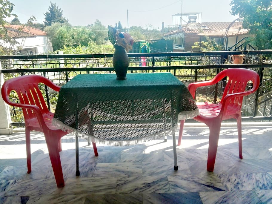 The balcony of house