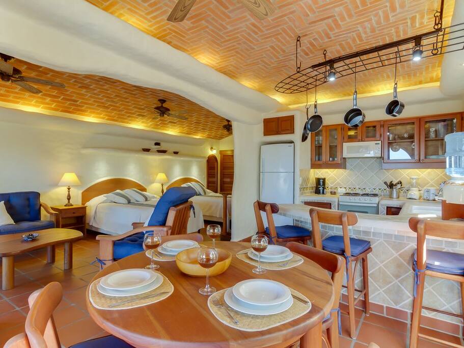 Your Studio with eating area and full kitchen