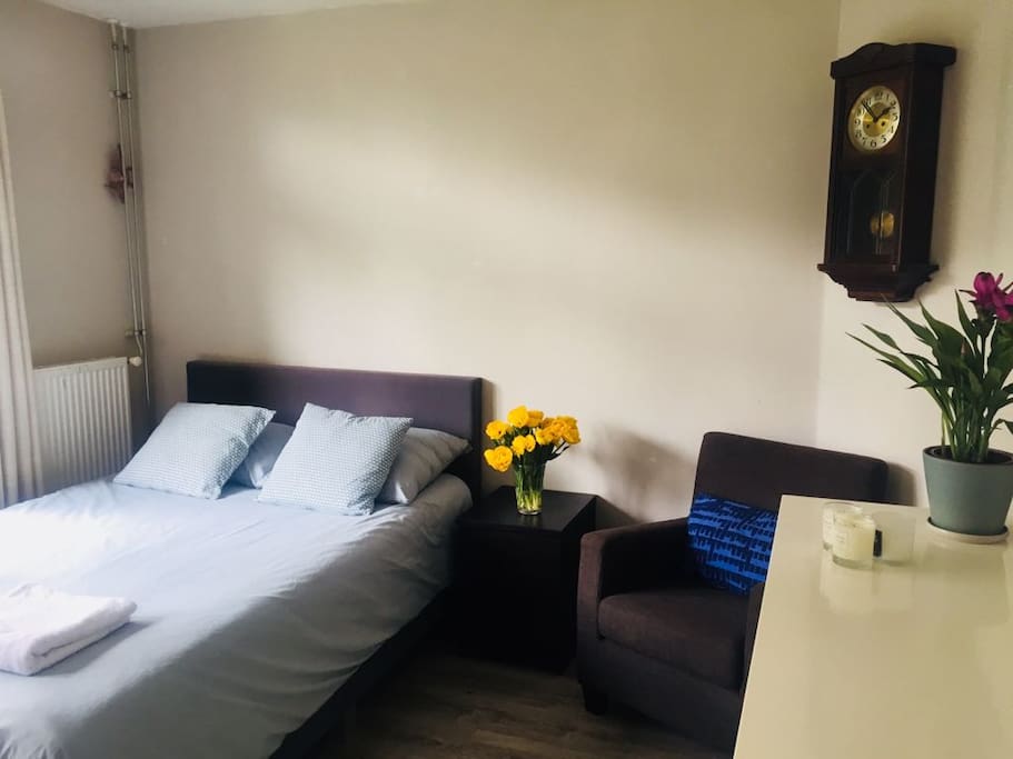 Your private room with super comfortable queen bed.