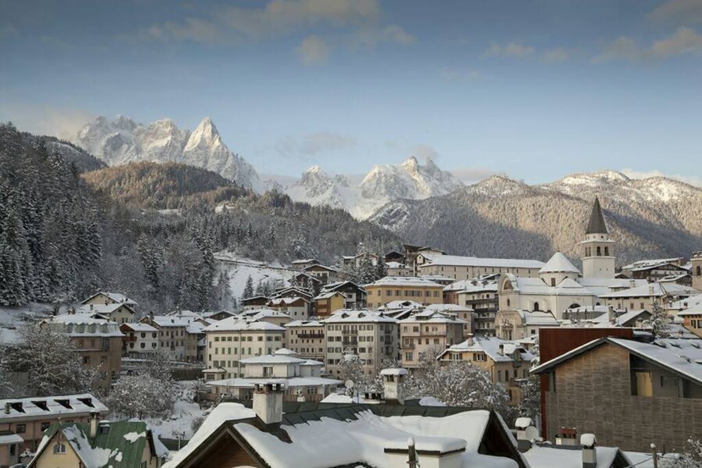 Pieve di Cadore vista invernale
