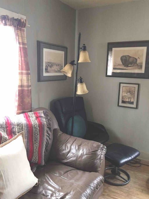 A corner of the living room
