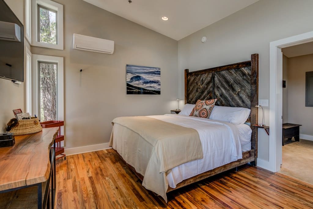 Sleeping area in efficiency cabin. Each cabin features perfect sleeper mattresses and microfiber linens for your restful sleep.