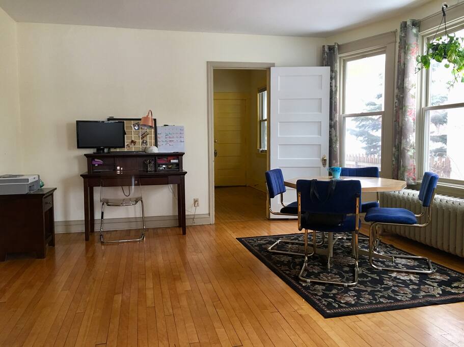 Dining area + workspace