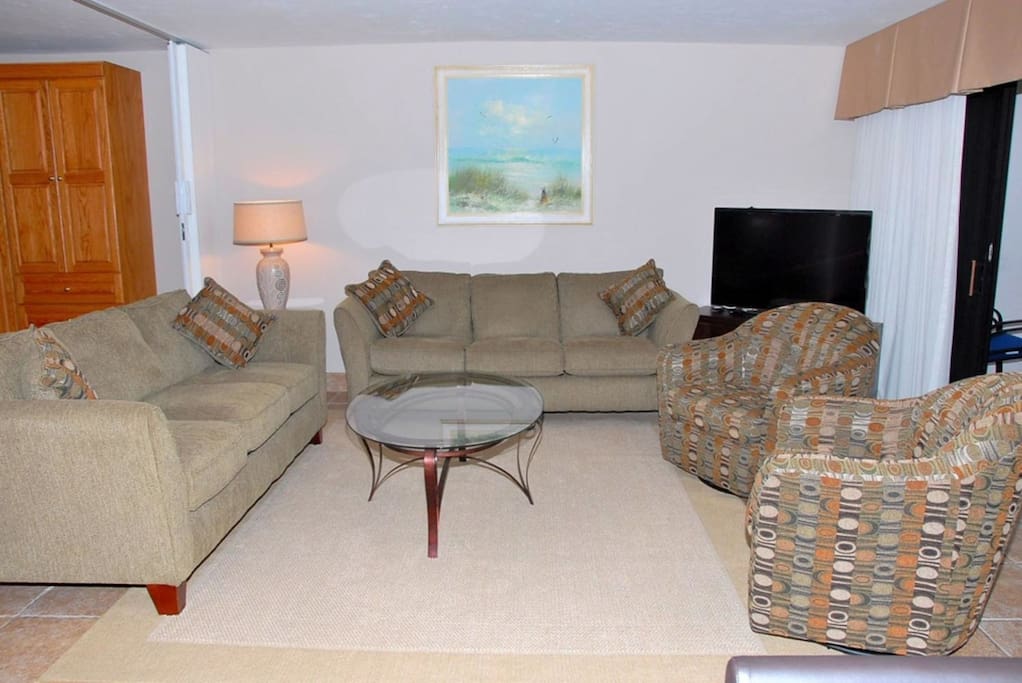Comfortable seating area , room for all