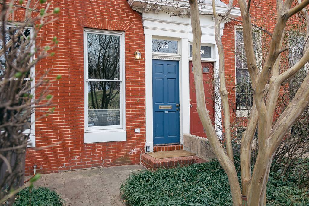 The blue door