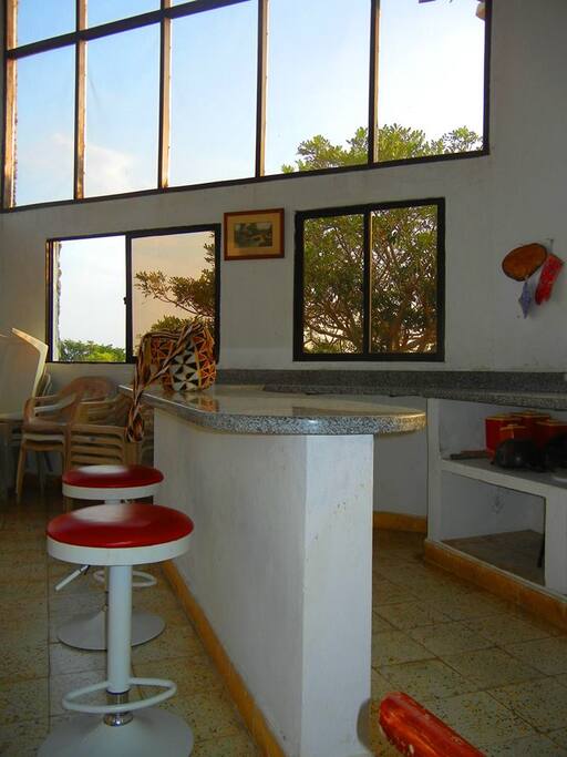 barra principal cocina, interior de la casa