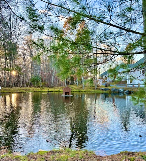 Pondside w/ Firepit Near Bar Harbor & Acadia
