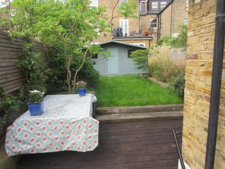 Lovely, peaceful garden that catches the sun