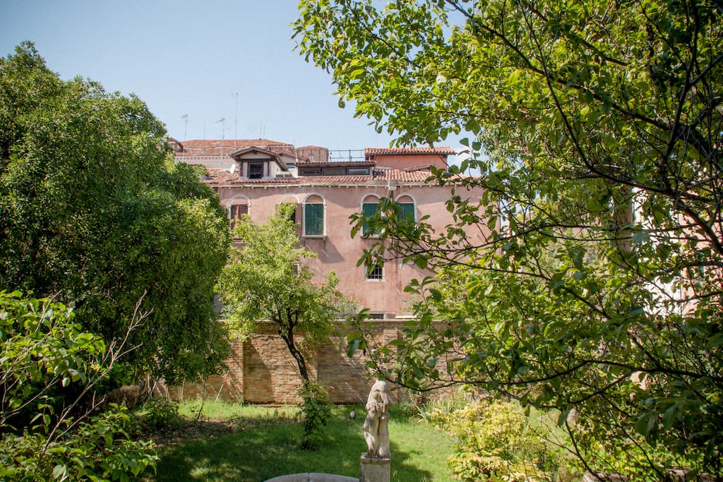 The Garden View - one of the four windows overlooking the Garden