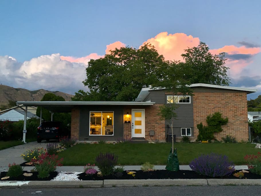 One of the many beautiful sunsets seen from the house