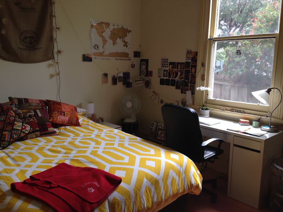 This is the bed and desk!