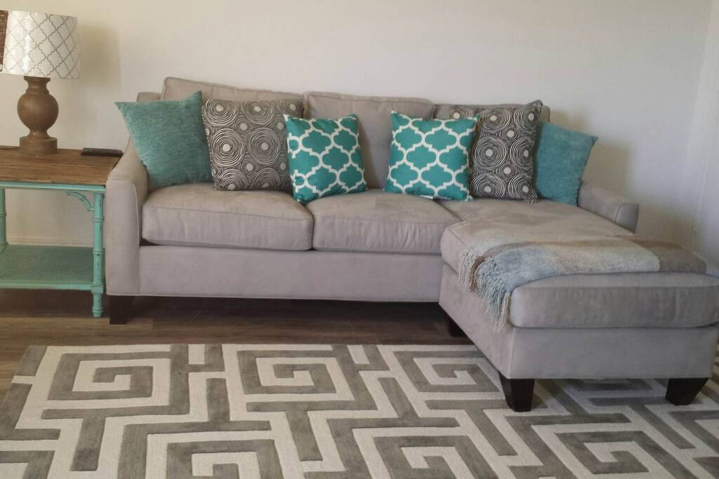 Living room with sleeper sofa