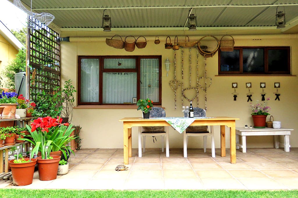 A cosy patio for our guests to enjoy their meals