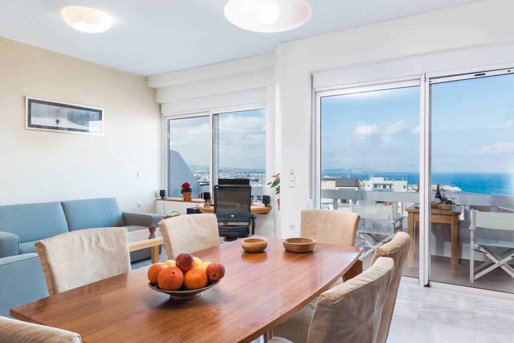 Living room with view