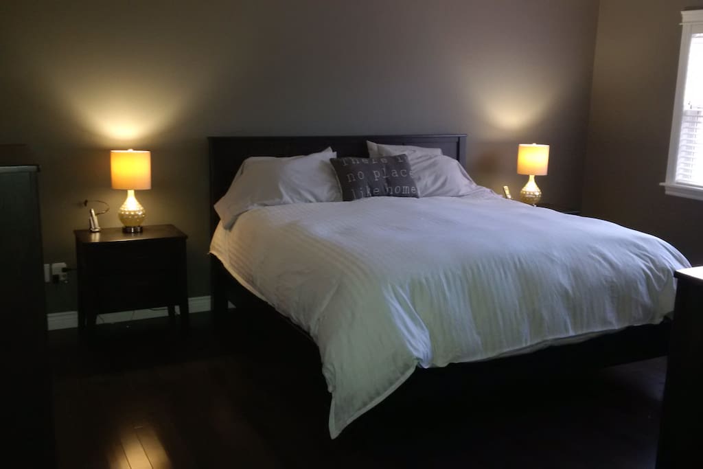 Brand new King sized bed...super comfy.