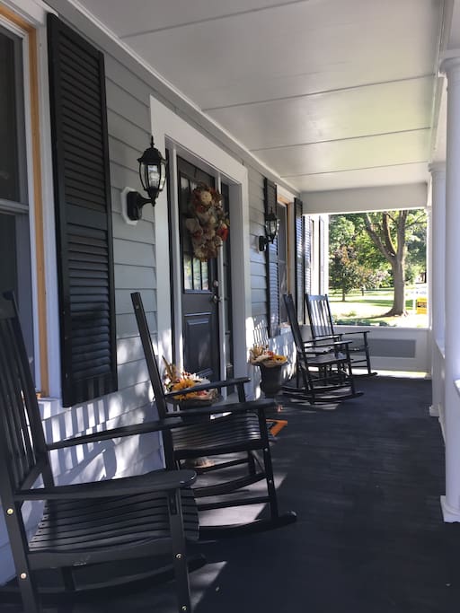 Front Porch with rockers