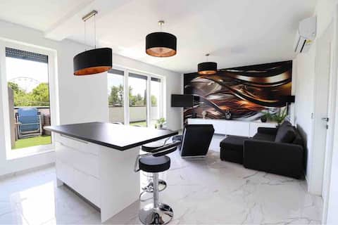 Sun In Sky penthouse apartment in the heart of Balatonalmádi.