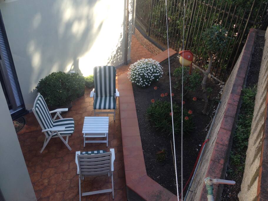 il terrazzo sul retro