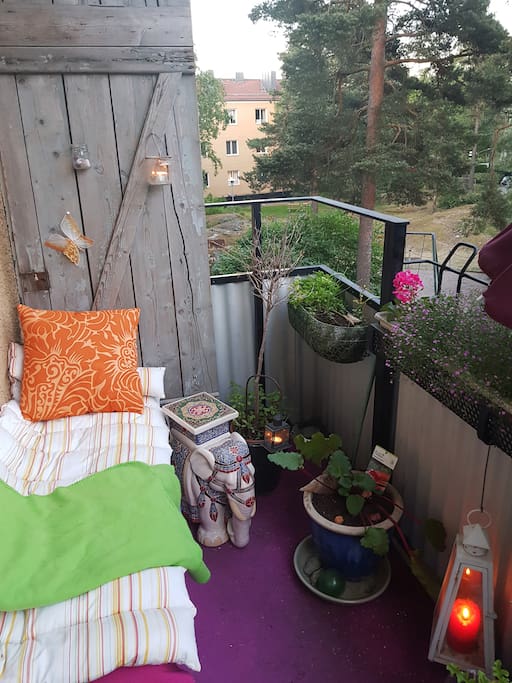 För mysigt häng på balkongen