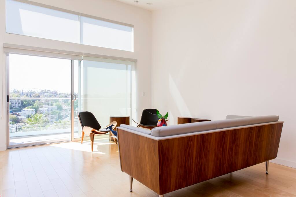 Living room - all authentic mid-century modern furniture