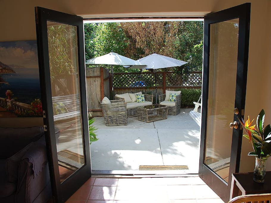 Furnished private patio