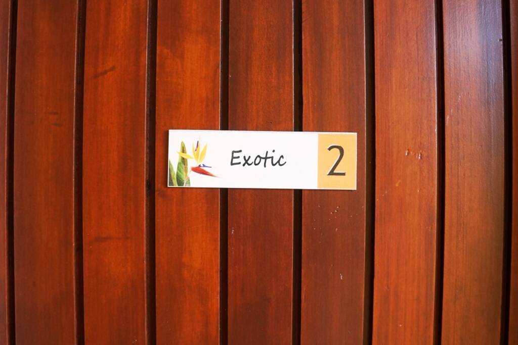 Résidence Macabou - La porte d'entrée du studio Exotic